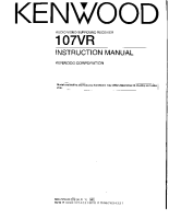 Kenwood 107-VR-Owners-Manual